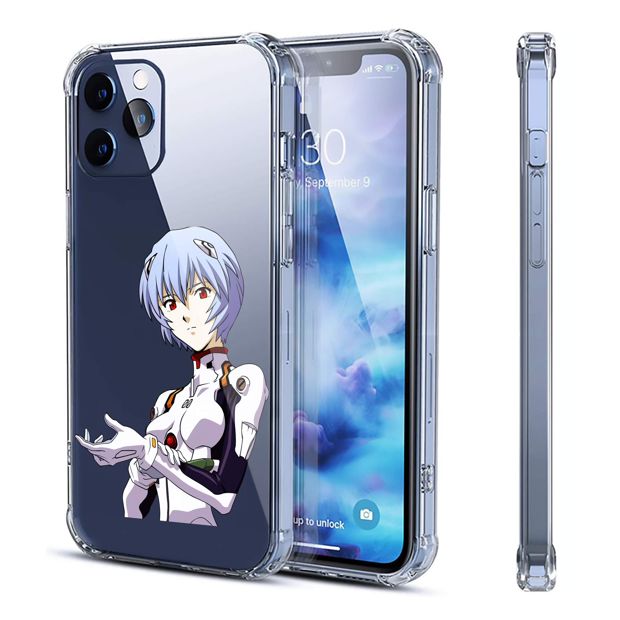（画像用） EVA 新世紀エヴァンゲリオン 【iPhone 12シリーズ対応】透明スマホケース（クリアソフトケース）